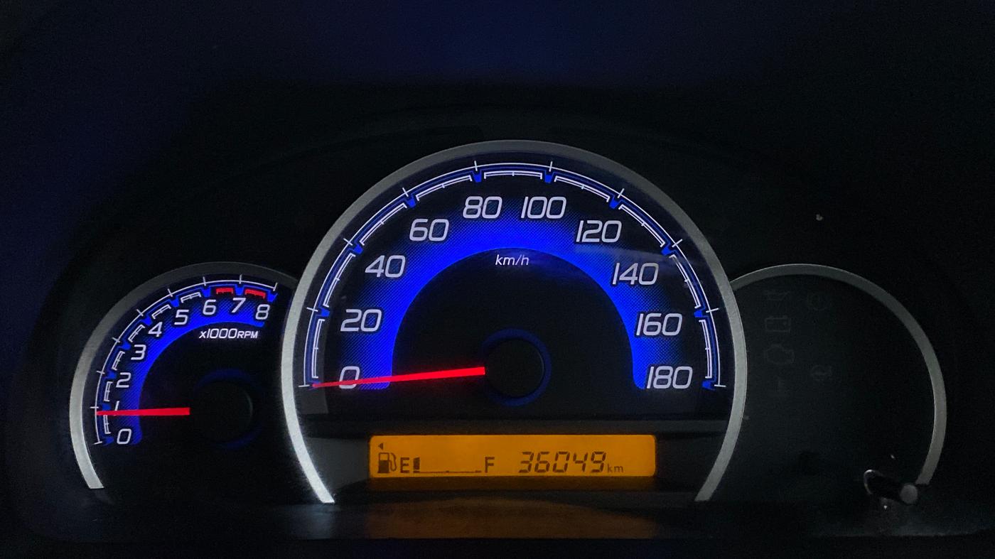 2018 Maruti Wagon R 1.0 VXI, Petrol, Manual, 36,049 km, Odometer Image