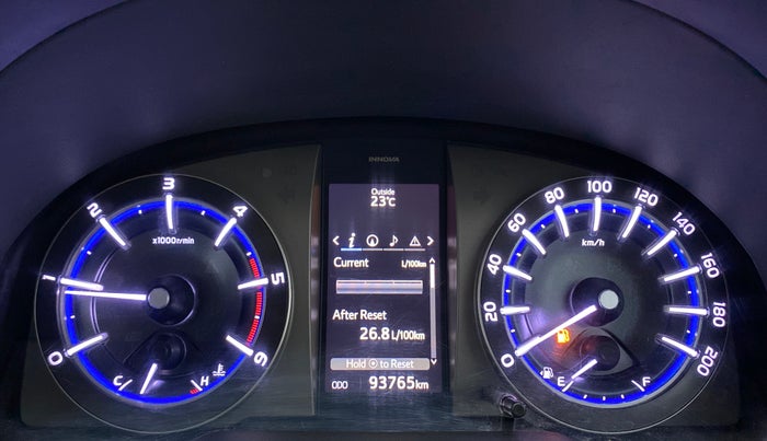 2018 Toyota Innova Crysta 2.4 ZX 7 STR, Diesel, Manual, 93,765 km, Odometer Image