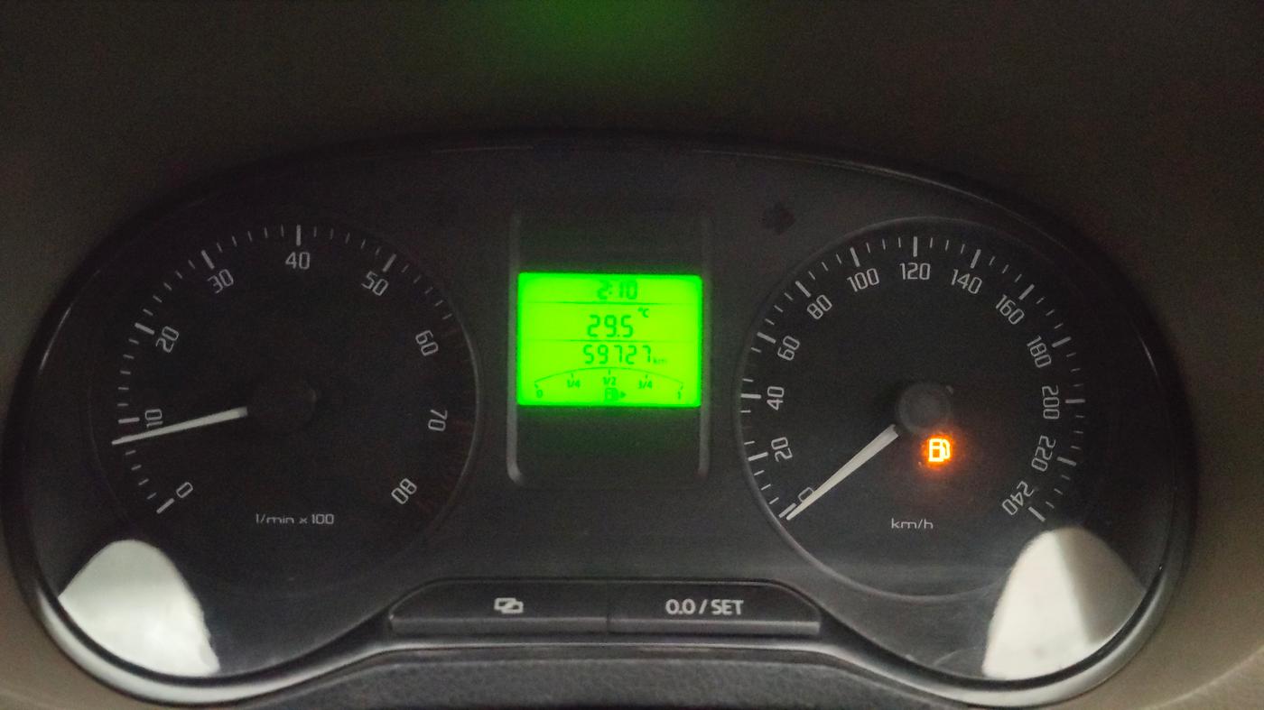 2013 Skoda Rapid AMBITION 1.6 MPI MT PLUS, Petrol, Manual, 59,727 km, Odometer Image