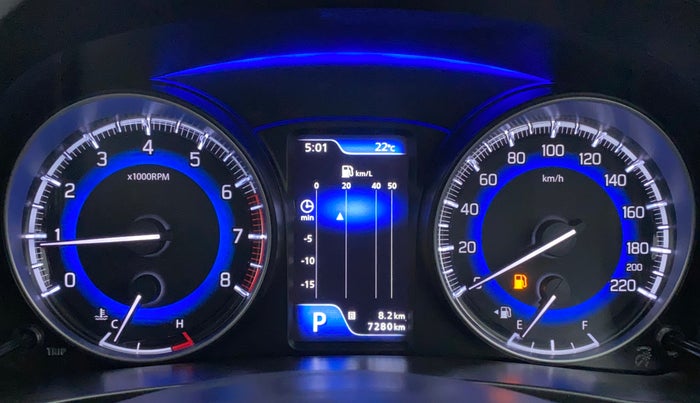 2021 Maruti Baleno ZETA CVT PETROL 1.2, Petrol, Automatic, 7,279 km, Odometer Image