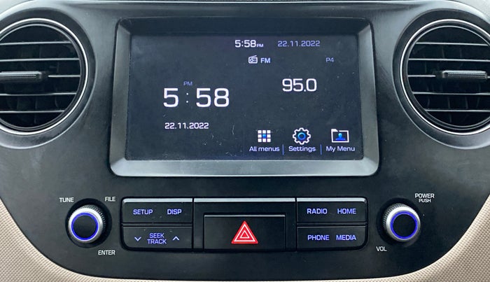 2017 Hyundai Grand i10 SPORTZ (O) 1.2 AT VTVT, Petrol, Automatic, 36,849 km, Infotainment System