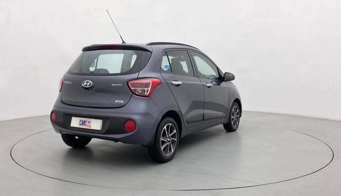 2017 Hyundai Grand i10 SPORTZ (O) 1.2 AT VTVT, Petrol, Automatic, 36,849 km, Right Back Diagonal