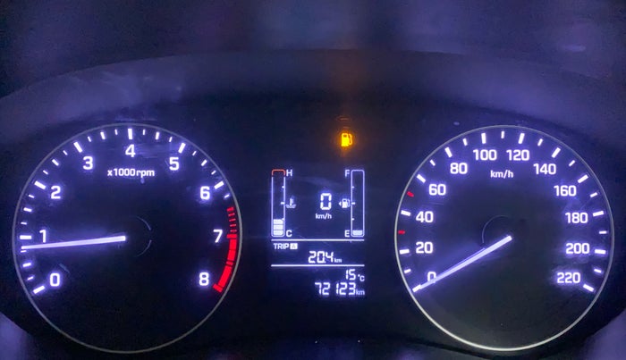 2015 Hyundai Elite i20 SPORTZ 1.2 (O), Petrol, Manual, 72,123 km, Odometer Image