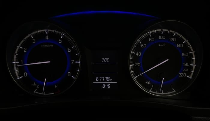 2017 Maruti Baleno DELTA PETROL 1.2, Petrol, Manual, 67,774 km, Odometer Image