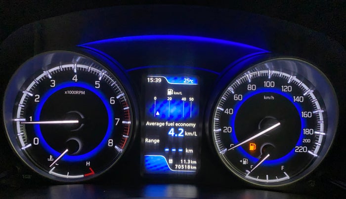 2017 Maruti Baleno ALPHA PETROL 1.2, Petrol, Manual, 70,512 km, Odometer Image