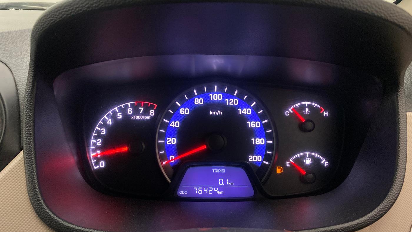 2015 Hyundai Xcent SX 1.2 (O), Petrol, Manual, 76,398 km, Odometer Image