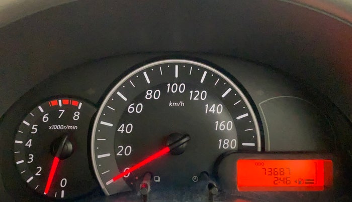 2011 Nissan Micra XV PETROL, Petrol, Manual, 73,686 km, Odometer Image