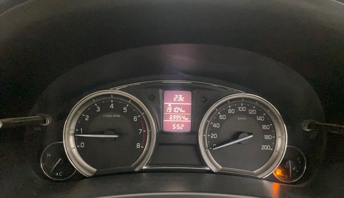 2016 Maruti Ciaz ZXI+, Petrol, Manual, 69,954 km, Odometer Image