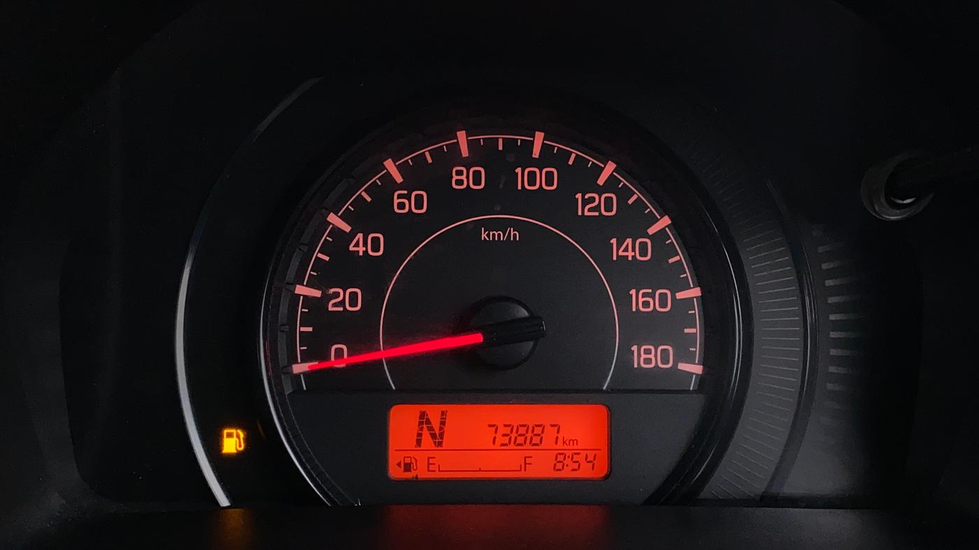 2019 Maruti New Wagon-R VXI 1.2 AMT, Petrol, Automatic, 74,018 km, Odometer Image