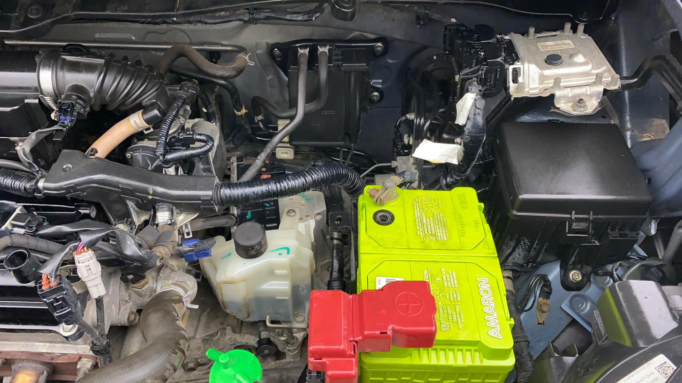 2019 Maruti New Wagon-R VXI 1.2 AMT, Petrol, Automatic, 74,018 km, Engine View - Left