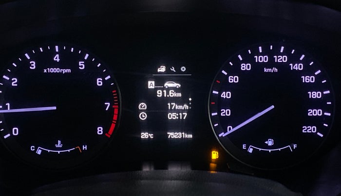 2016 Hyundai Elite i20 ASTA 1.2, Petrol, Manual, 75,184 km, Odometer Image