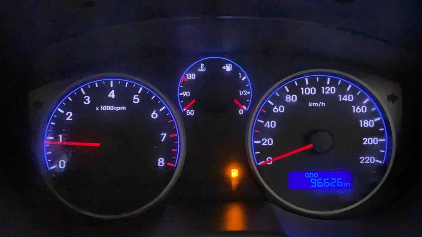 2013 Hyundai i20 MAGNA (O) 1.2, Petrol, Manual, 96,244 km, Odometer Image