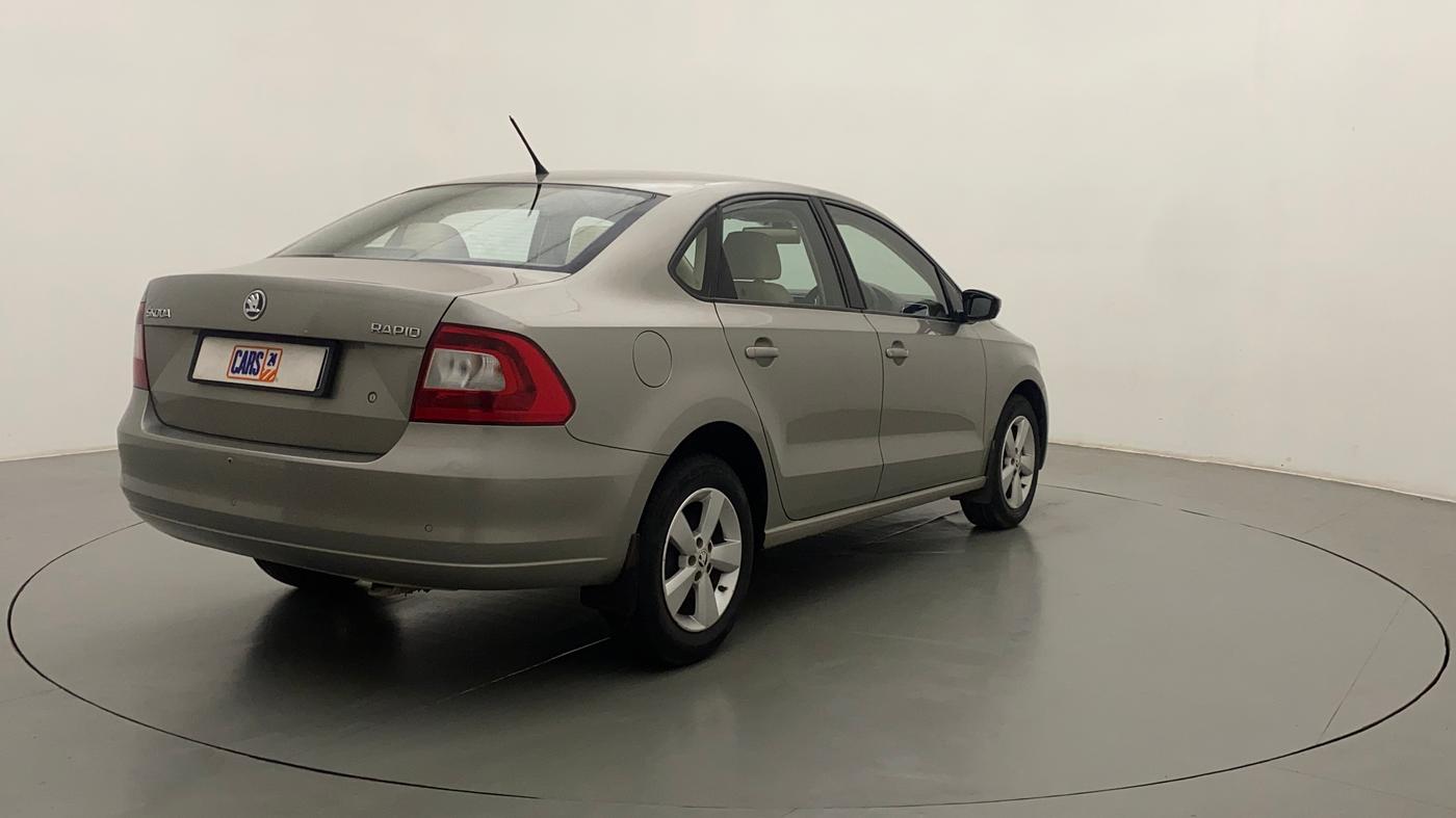 2015 Skoda Rapid 1.5 TDI CR STYLE PLUS AT, Diesel, Automatic, 35,430 km, Right Back Diagonal
