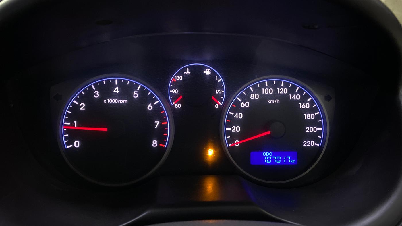 2014 Hyundai Elite i20 MAGNA 1.2, CNG, Manual, 1,07,011 km, Odometer Image