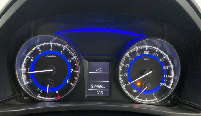 2018 Maruti Baleno DELTA PETROL 1.2, Petrol, Manual, 54,407 km, Odometer Image