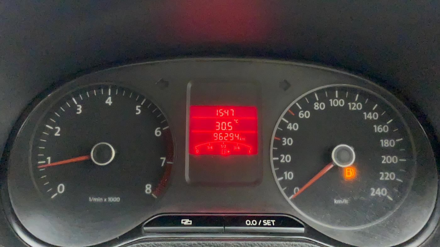 2010 Volkswagen Polo TRENDLINE 1.2L PETROL, Petrol, Manual, 96,293 km, Odometer Image