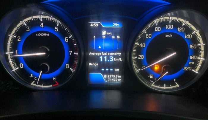 2017 Maruti Baleno ALPHA PETROL 1.2, Petrol, Manual, 71,363 km, Odometer Image