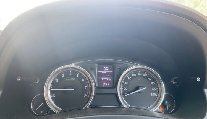 2017 Maruti Ciaz ALPHA 1.4 PETROL, Petrol, Manual, 54,714 km, Odometer Image
