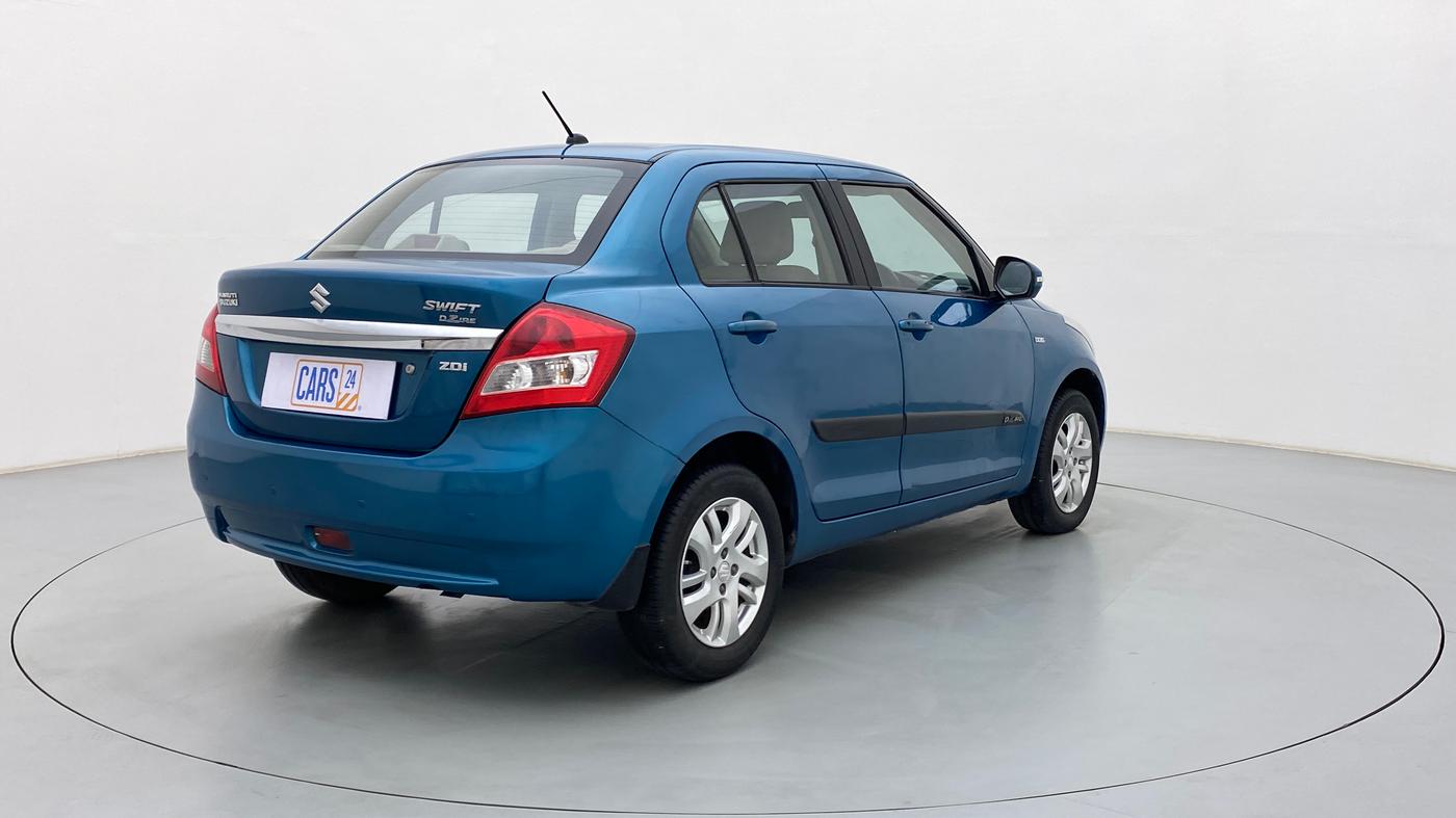 2012 Maruti Swift Dzire ZDI, Diesel, Manual, 98,358 km, Right Back Diagonal