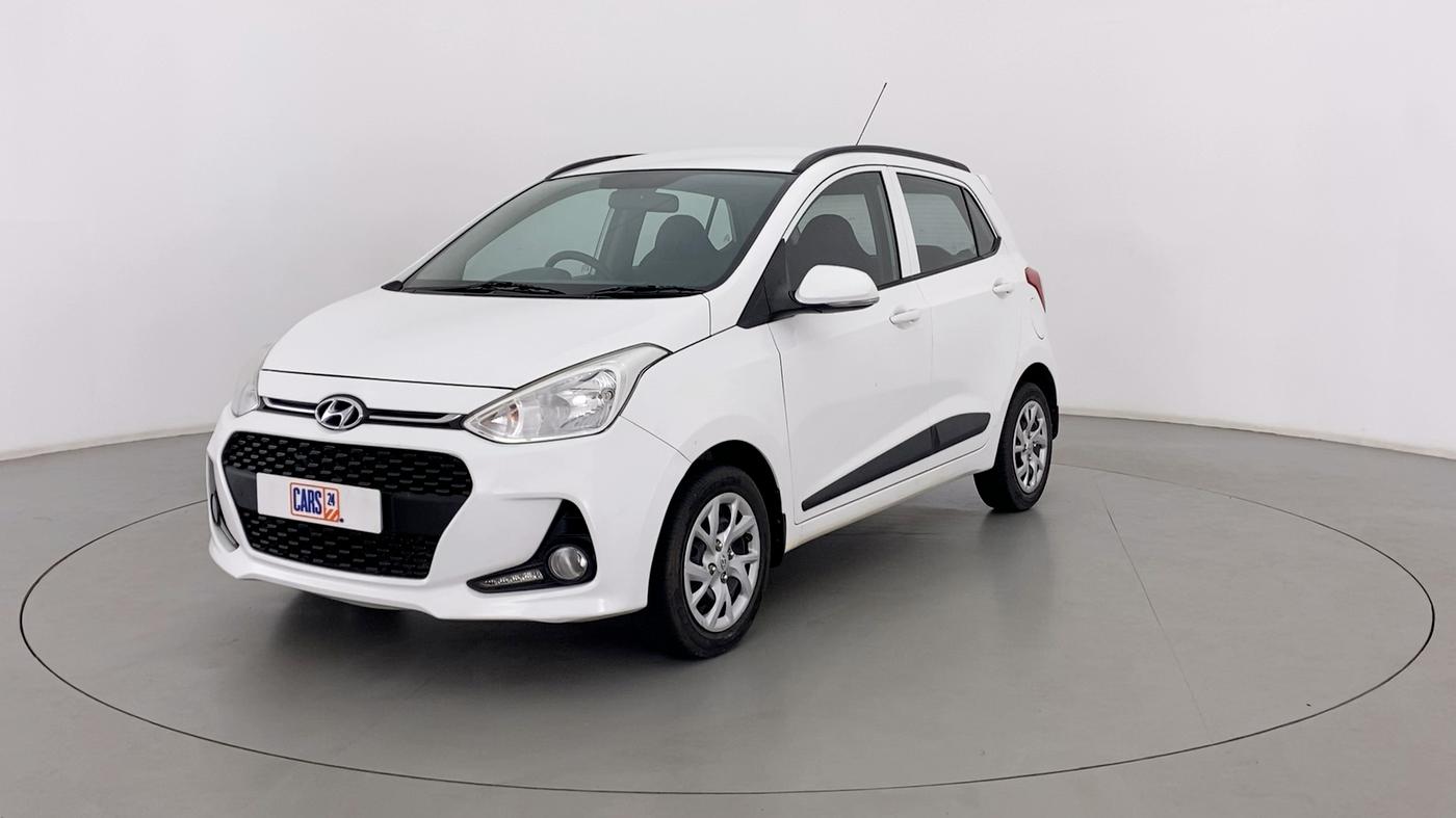 2018 Hyundai Grand i10 SPORTZ 1.2 KAPPA VTVT, Petrol, Manual, 29,497 km, Left Front Diagonal
