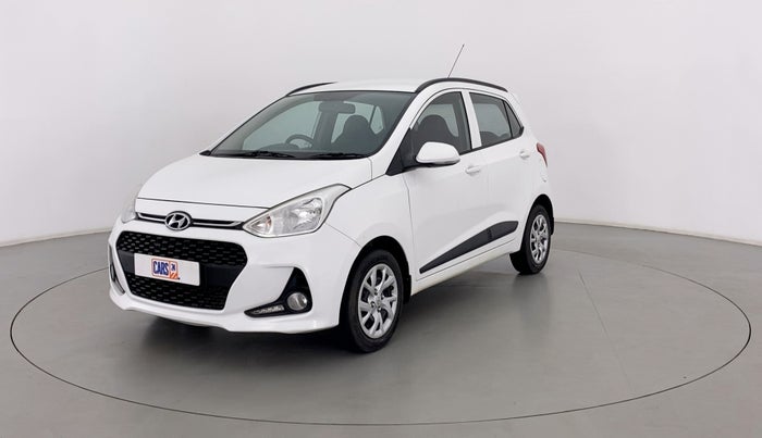 2018 Hyundai Grand i10 SPORTZ 1.2 KAPPA VTVT, Petrol, Manual, 29,497 km, Left Front Diagonal