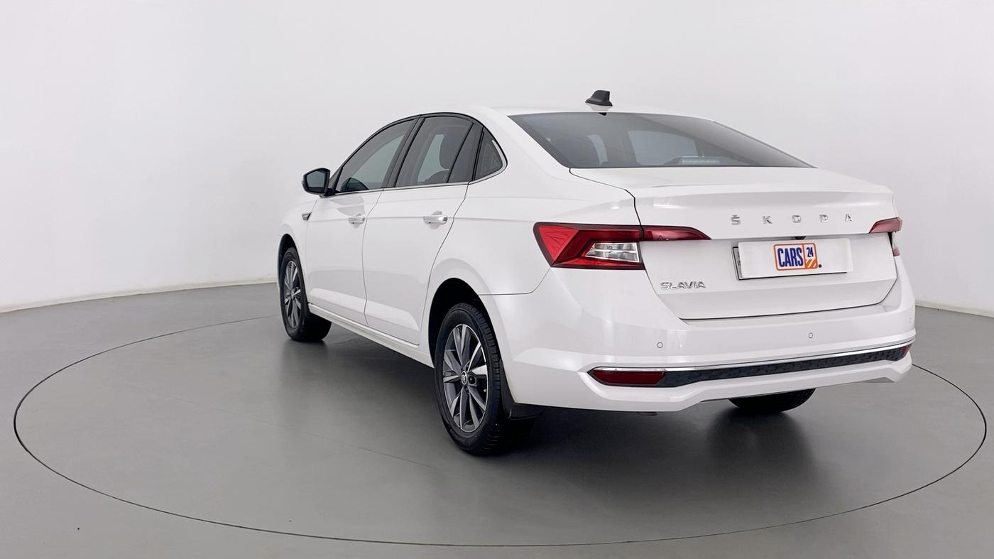 2022 Skoda SLAVIA STYLE 1.0 TSI AT, Petrol, Automatic, 6,135 km, Left Back Diagonal