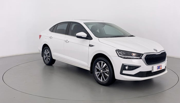 2022 Skoda SLAVIA STYLE 1.0 TSI AT, Petrol, Automatic, 6,135 km, Right Front Diagonal