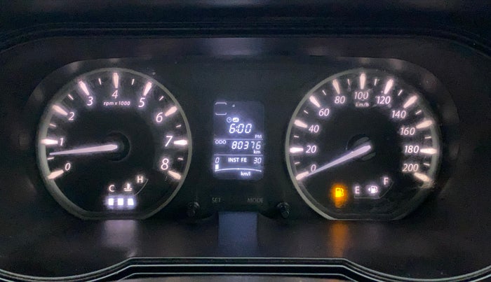 2015 Tata Zest XMS PETROL, Petrol, Manual, 80,303 km, Odometer Image