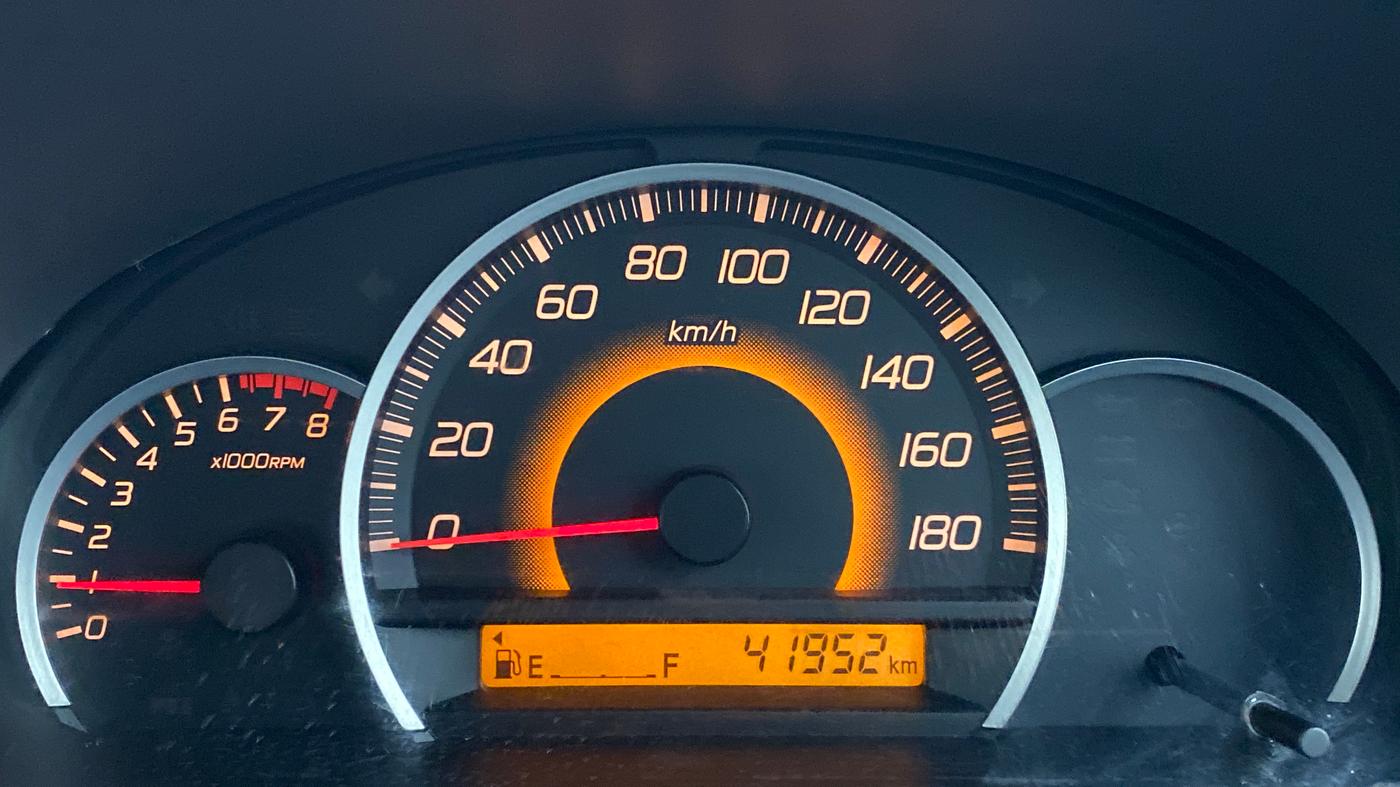 2010 Maruti Wagon R 1.0 VXI, Petrol, Manual, 42,000 km, Odometer Image