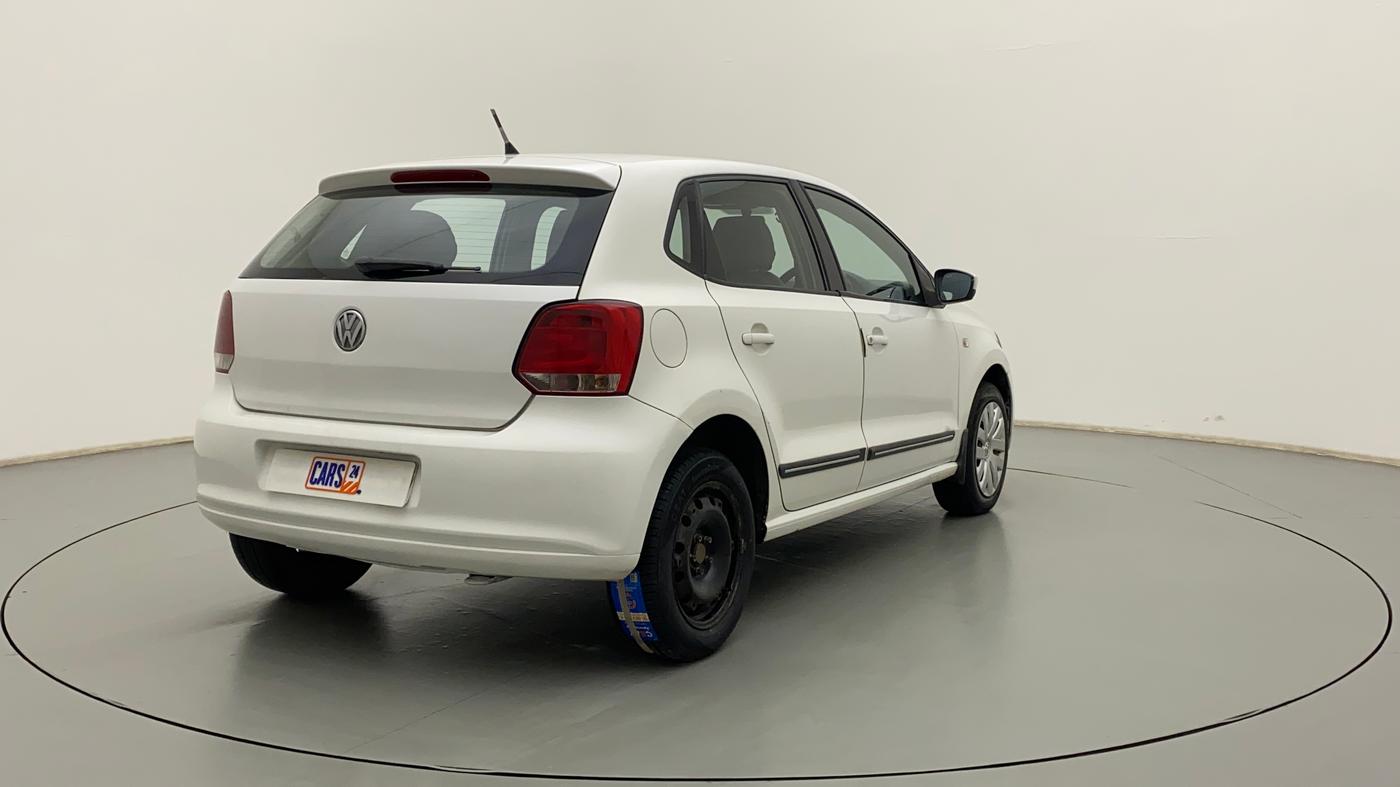 2013 Volkswagen Polo COMFORTLINE 1.2L PETROL, Petrol, Manual, 1,19,316 km, Right Back Diagonal