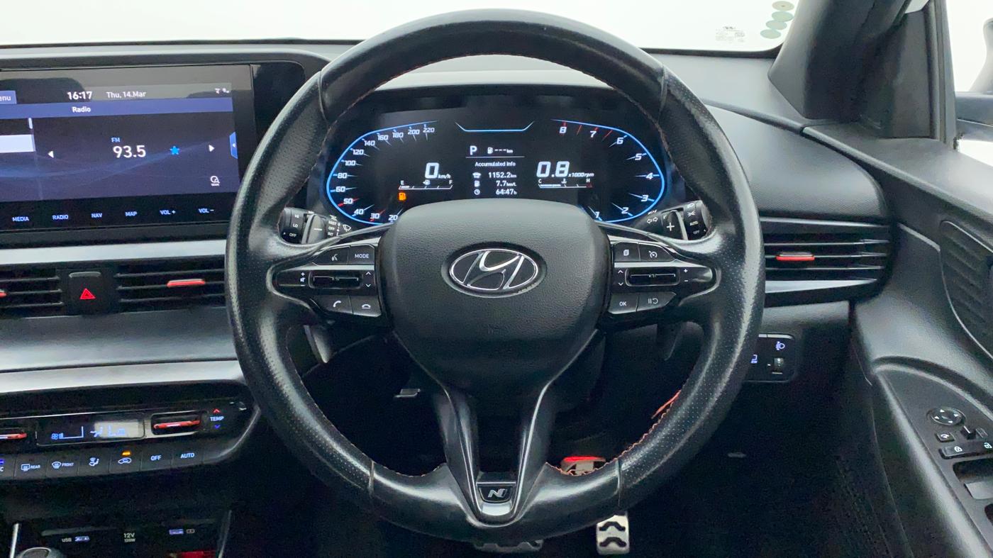 2021 Hyundai NEW I20 N LINE N8 1.0 TURBO GDI DCT, Petrol, Automatic, 23,083 km, Steering Wheel Close Up