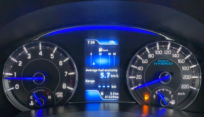 2018 Maruti Ciaz SIGMA 1.5 SHVS MT  PETROL, Petrol, Manual, 41,328 km, Odometer Image