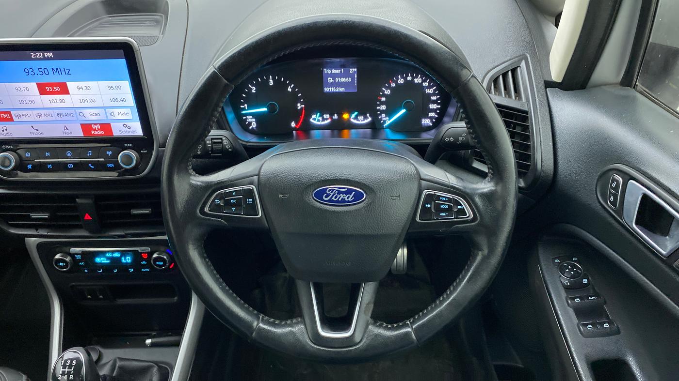 2018 Ford Ecosport TITANIUM 1.5L DIESEL, Diesel, Manual, 90,509 km, Steering Wheel Close Up