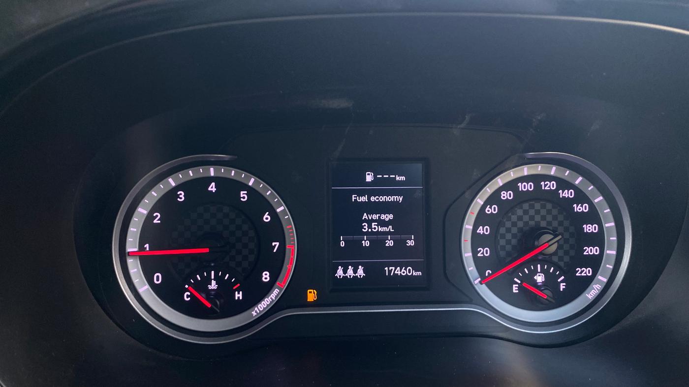 2024 Hyundai AURA SX 1.2, Petrol, Manual, 17,457 km, Odometer Image