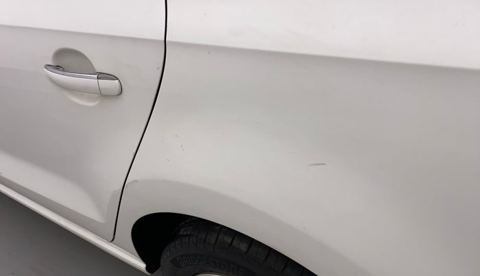 2017 Volkswagen Vento HIGHLINE PETROL AT, Petrol, Automatic, 1,14,298 km, Left quarter panel - Minor scratches