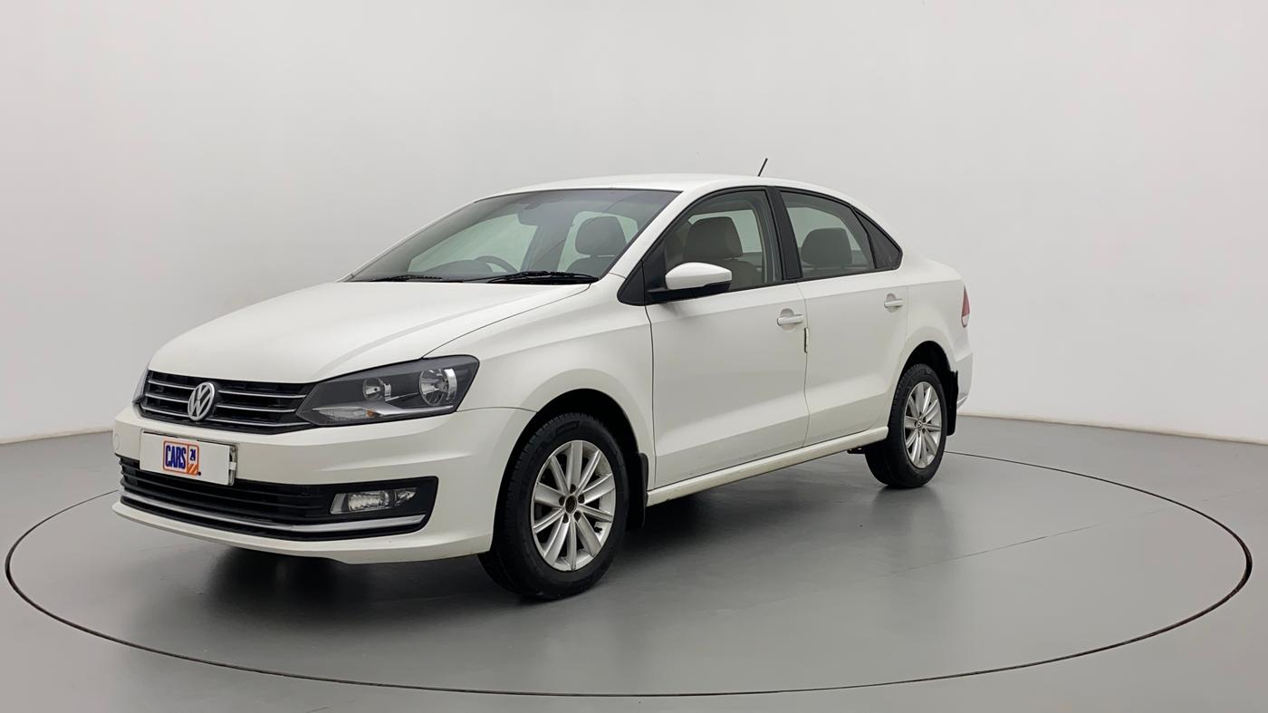 2017 Volkswagen Vento HIGHLINE PETROL AT, Petrol, Automatic, 1,14,298 km, Left Front Diagonal