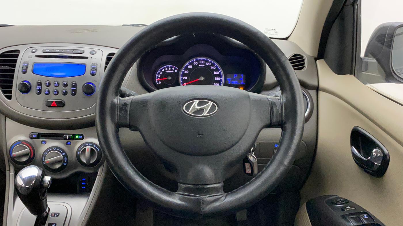 2013 Hyundai i10 SPORTZ 1.2 AT, Petrol, Automatic, 81,659 km, Steering Wheel Close Up