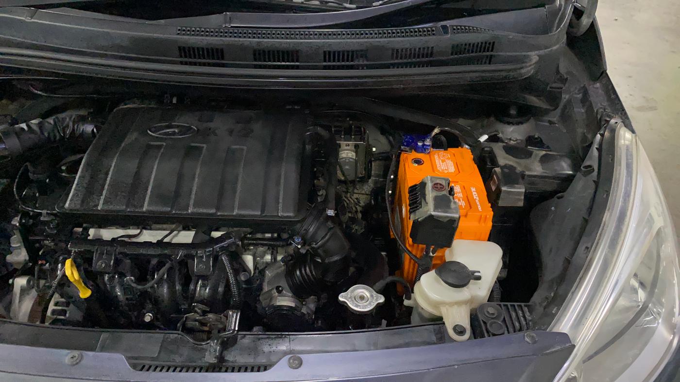 2019 Hyundai Grand i10 SPORTZ 1.2 KAPPA VTVT, Petrol, Manual, 71,497 km, Engine View - Left