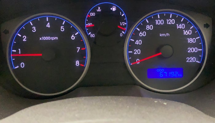 2011 Hyundai i20 MAGNA (O) 1.2, Petrol, Manual, 67,192 km, Odometer Image