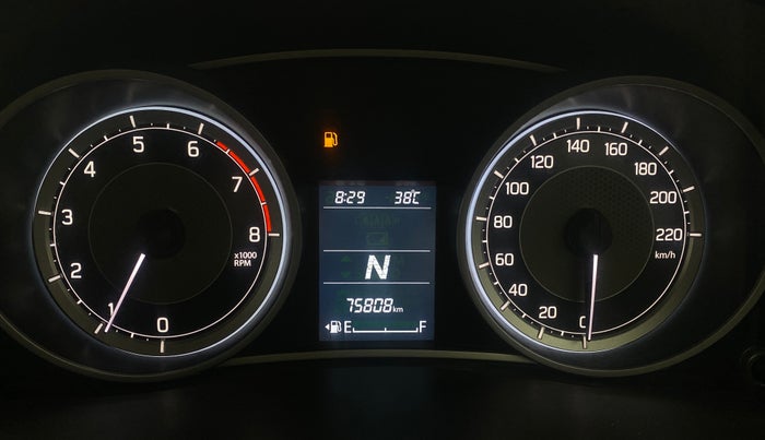2021 Maruti Dzire ZXI AMT, Petrol, Automatic, 75,765 km, Odometer Image