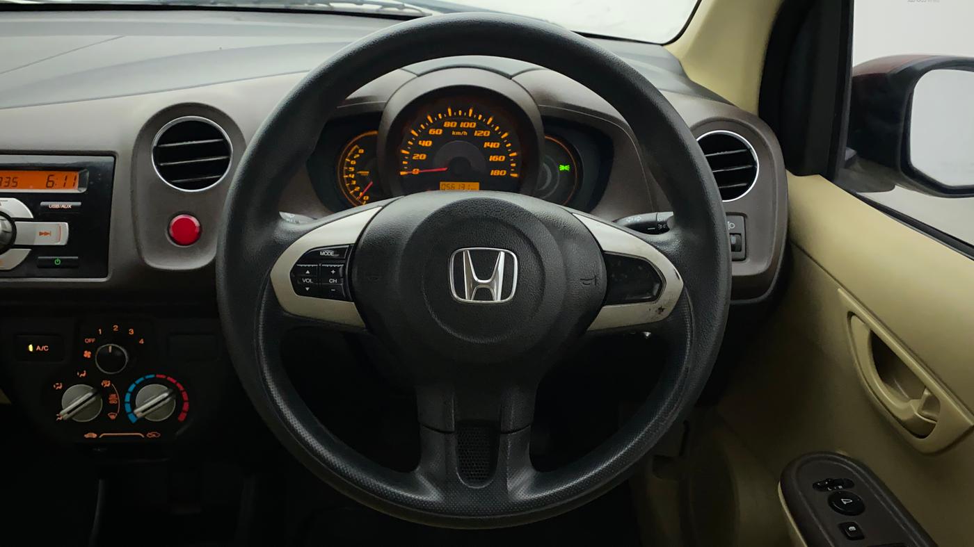 2013 Honda Amaze 1.2L I-VTEC S, Petrol, Manual, 56,328 km, Steering Wheel Close Up