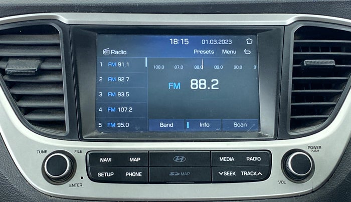 2018 Hyundai Verna 1.6 SX (O) CRDI MT, Diesel, Manual, 62,379 km, Infotainment System