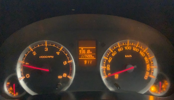 2015 Maruti Swift VDI ABS, Diesel, Manual, 1,17,890 km, Odometer Image