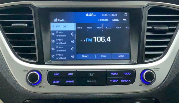 2019 Hyundai Verna 1.6 VTVT SX (O) AT, Petrol, Automatic, 26,671 km, Infotainment System