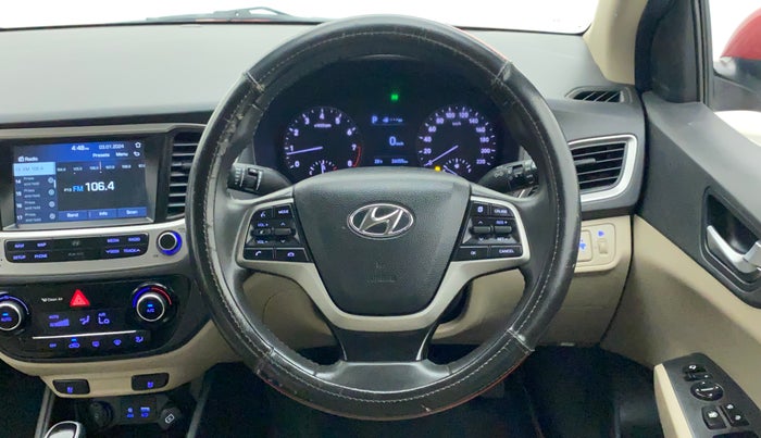 2019 Hyundai Verna 1.6 VTVT SX (O) AT, Petrol, Automatic, 26,671 km, Steering Wheel Close Up
