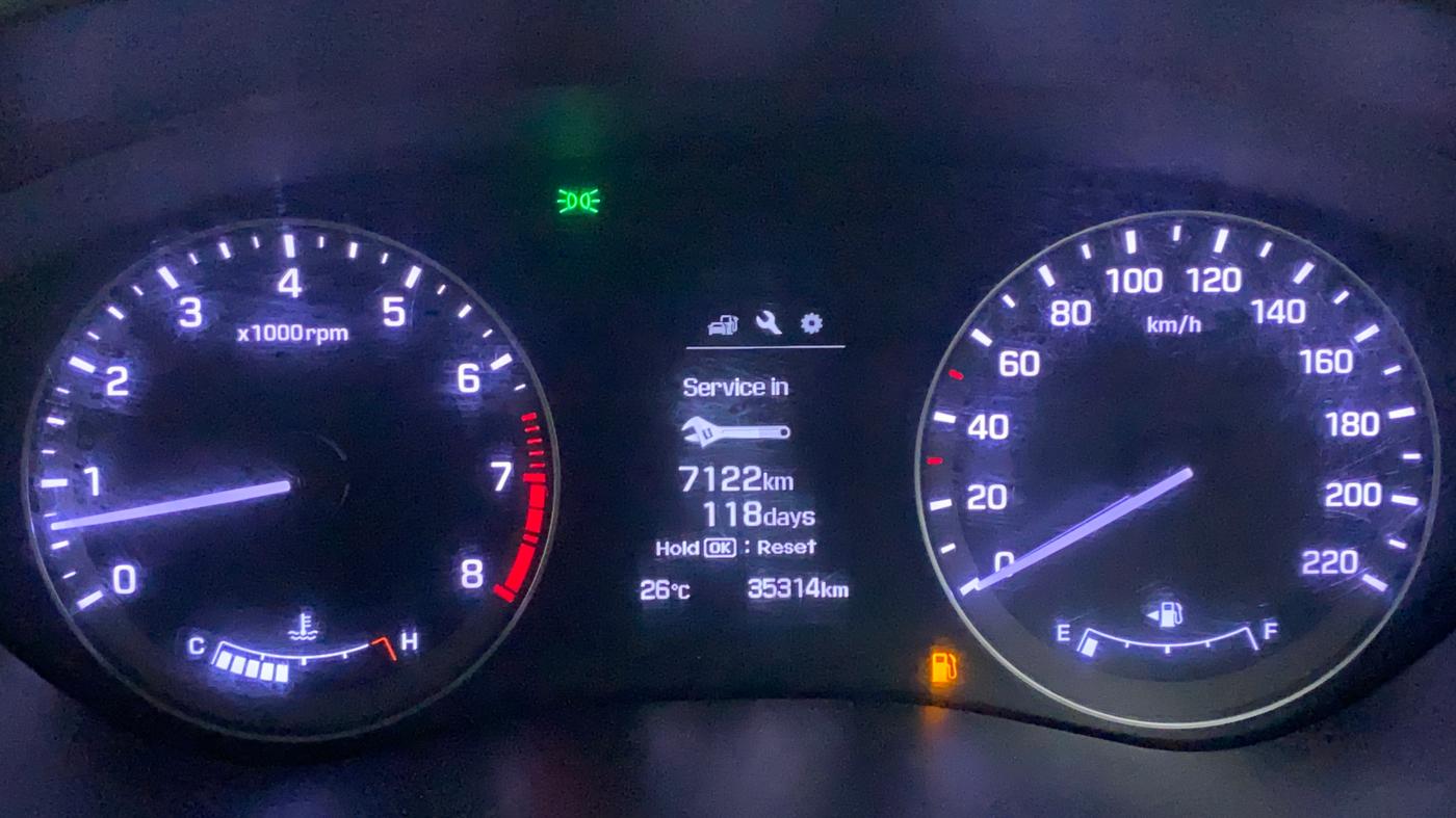 2016 Hyundai Elite i20 ASTA 1.2 (O), Petrol, Manual, 35,314 km, Odometer Image
