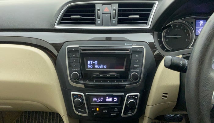 2017 Maruti Ciaz ZETA 1.4  AT PETROL, Petrol, Automatic, 42,218 km, Air Conditioner