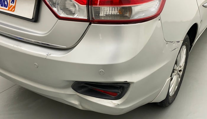 2017 Maruti Ciaz ZETA 1.4  AT PETROL, Petrol, Automatic, 42,218 km, Rear bumper - Minor scratches