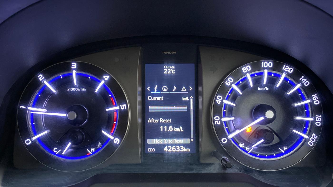 2017 Toyota Innova Crysta 2.4 ZX 7 STR, Diesel, Manual, 42,603 km, Odometer Image
