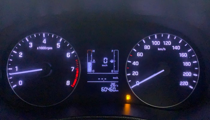 2019 Hyundai Creta SX 1.6 PETROL, Petrol, Manual, 60,378 km, Odometer Image